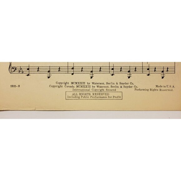 Sheet Music- A Smile Will Go A Long Way by Benny Davis & Harry Akst Vintage 1923 - Picture 4 of 4